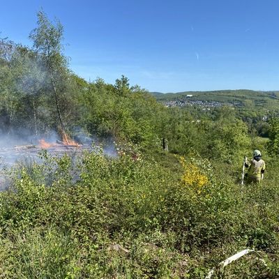 FW-MK: Waldbrand auf der Rauhen Hardt