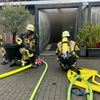 FW-E: Brand in Lüftungsanlage eines Restaurants - Lokal stark verraucht