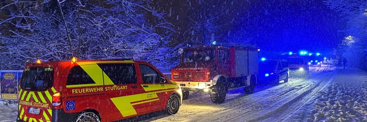 FW Stuttgart: Feuerwehr Stuttgart aufgrund von Schneefall im Einsatz