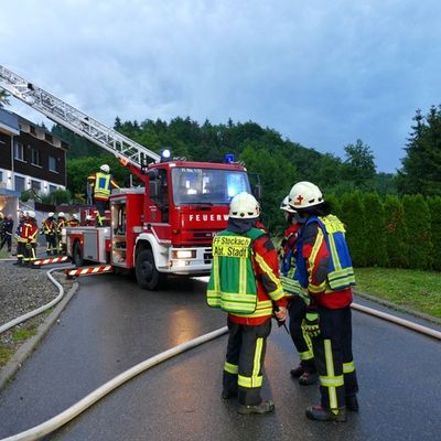 FW Stockach: Brand eines Dachstuhls