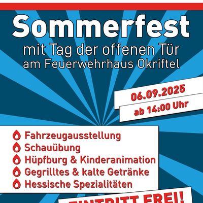 Feuerwehr MTK: Sommer, Cocktails und Blaulicht-Erlebnisse: Die Feuerwehr-Veranstaltungen 2025 in Hattersheim am Main