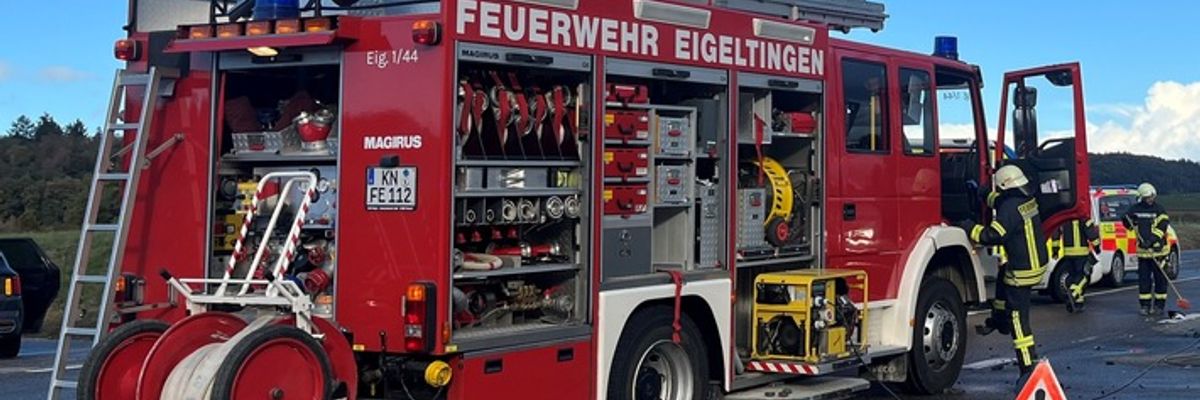 FW Eigeltingen: Einsatz für die Feuerwehr wegen Verkehrsunfall mit mehreren Fahrzeugen