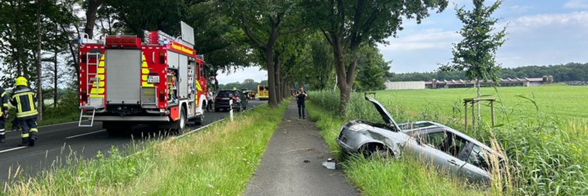 FW-OLL: Verkehrsunfall auf der Bremer Straße - eine Person verletzt