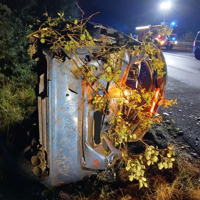 FW-AR: Polizeihubschrauber im Einsatz- Verkehrsunfall auf der Autobahn