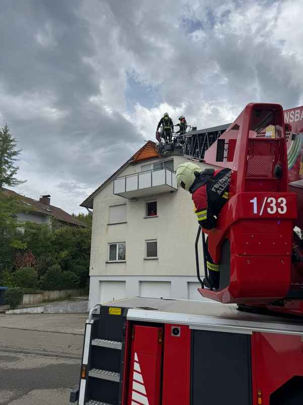 FW Allensbach: Unwetterlage mit zahlreichen Einsätzen im Gemeindegebiet