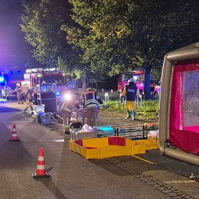 FW Konstanz: Einheitsübergreifende Gefahrstoffübung der Feuerwehr Konstanz