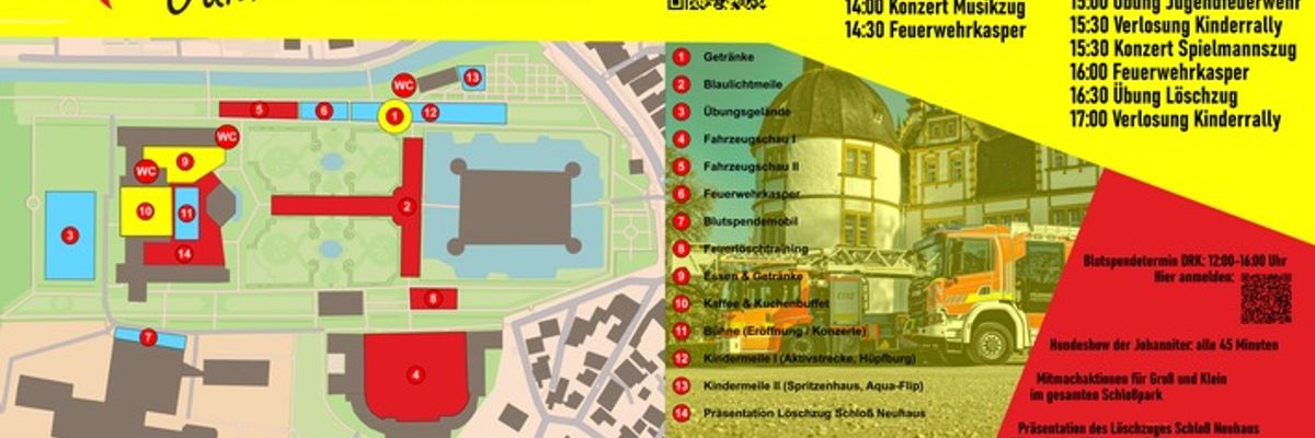 FW Paderborn: 150 Jahre Freiwillige Feuerwehr Paderborn 125 Jahre Feuerwehr in Schloß Neuhaus