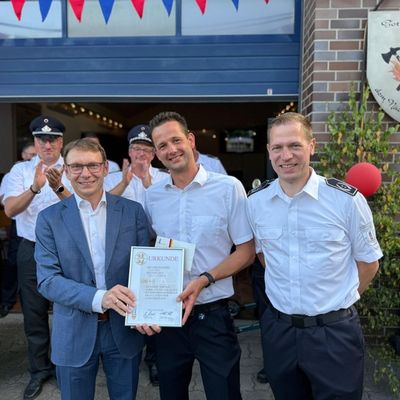 FW-WRN: Löschgruppe Langern feierte rund gelungenes Feuerwehrfest