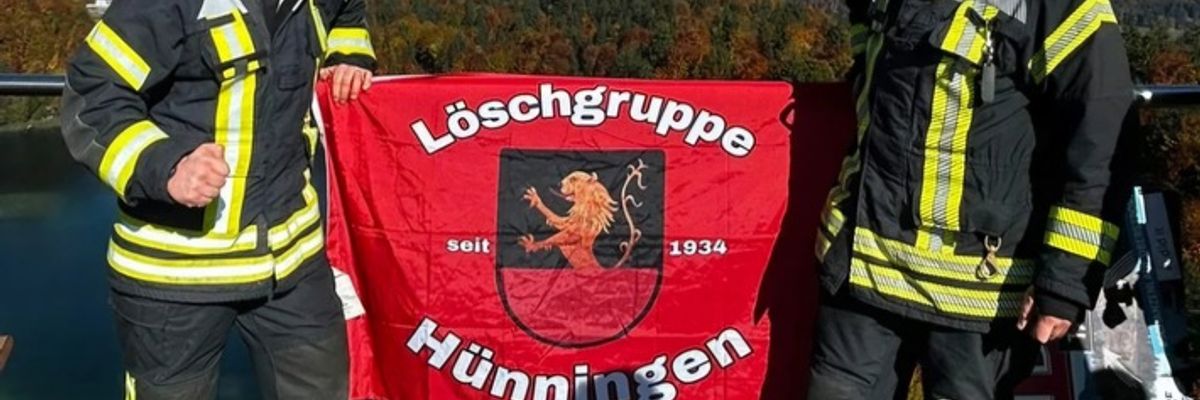 FW Ense: Löschgruppe Hünningen beim Schanzenlauf in Oberstdorf
