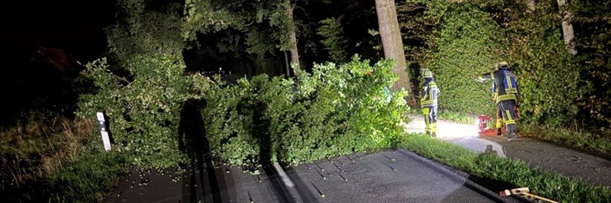 FW-Schermbeck: Hindernis auf FahrbAHN