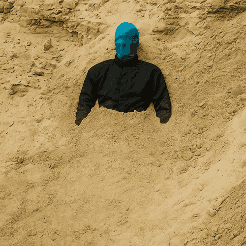 Titlebild: Rettungsübung: Verschüttete Person in der Sandgrube