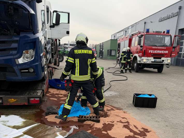 FW-AUR: Dieselkraftstoff bedroht naheliegende Gewässer