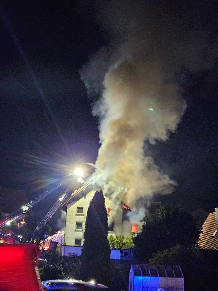 KFV Sigmaringen: Brand Mehrfamilienhaus