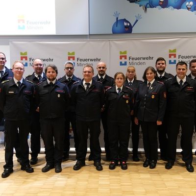 FW Minden: Halbjahresdienstversammlung der Feuerwehr Minden