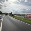 FW Weinheim: Verkehrsunfall auf der Kreisverbindungsstraße, Pkw landet auf der Seite