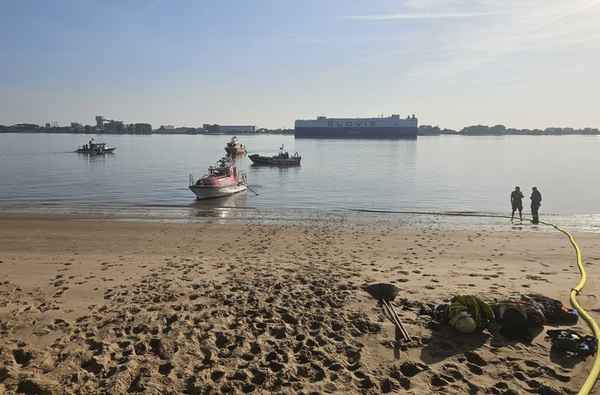 FW-PI: Vegetationsbrand auf der Elbinsel Pagensand - Aufwendiger Einsatz über Wasserwege