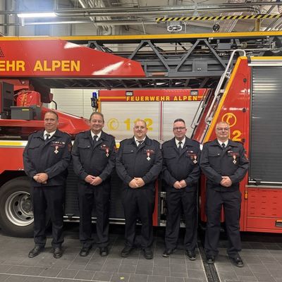 FW Alpen: Jubiläumsfeier in der Einheit Alpen