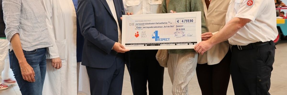 FW Hannover: Spendenübergabe des Run4Respect 2026