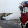 FW Celle: PKW in Vollbrand auf dem Wilhelm-Heinichen-Ring