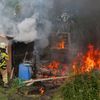 FW Dresden: Brand von Gartenlauben