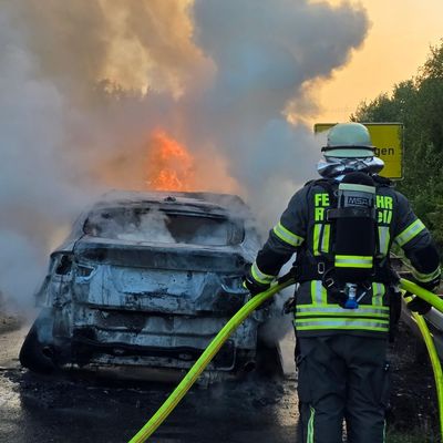FW-Radolfzell: PKW-Brand auf der B33
