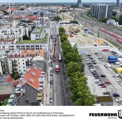 FW-M: Unfreiwilliger Zwischenstopp für Linienbus (Haidhausen)