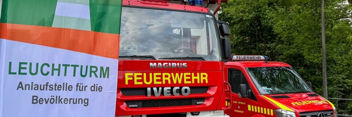 FW-DT: Stromausfall in Teilen Hiddesens - Feuerwehr richtet Leuchtturm ein
