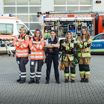 FW Weinheim: Weltfrauentag. Gemeinsam tragen wir Verantwortung. Frauen stärken Blaulicht-Teams