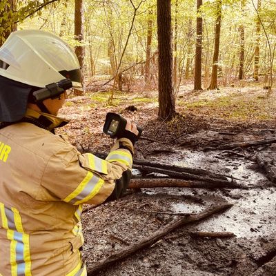FW Lehrte: Feuer im Wald bei Ahlten