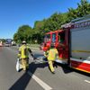 FW Weinheim: Verkehrsunfall sorgt auf der B38 in Weinheim für Stau am Montag vormittag