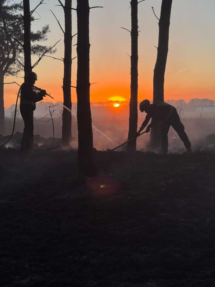 FW-BN: 2. Folgemeldung und Abschlussmeldung: EU-Waldbrandmodul in den Niederlanden eingesetzt.