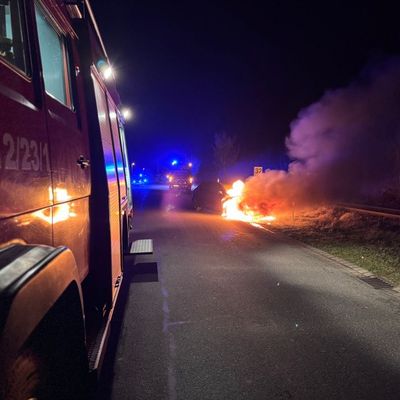 FFW Bergen: PKW Brand