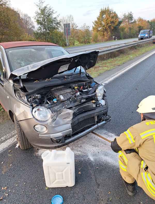 FW-Greven: Verkehrsunfall mit zwei schwerverletzten Personen.