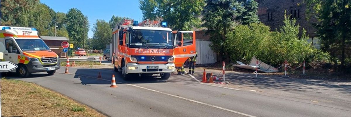 FW-NE: Unfall auf Verkehrsübungsplatz