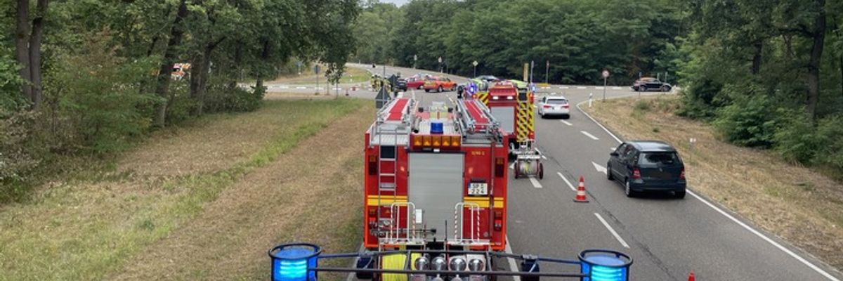 FW Speyer: Verkehrsunfall mit fünf beteiligten Personen