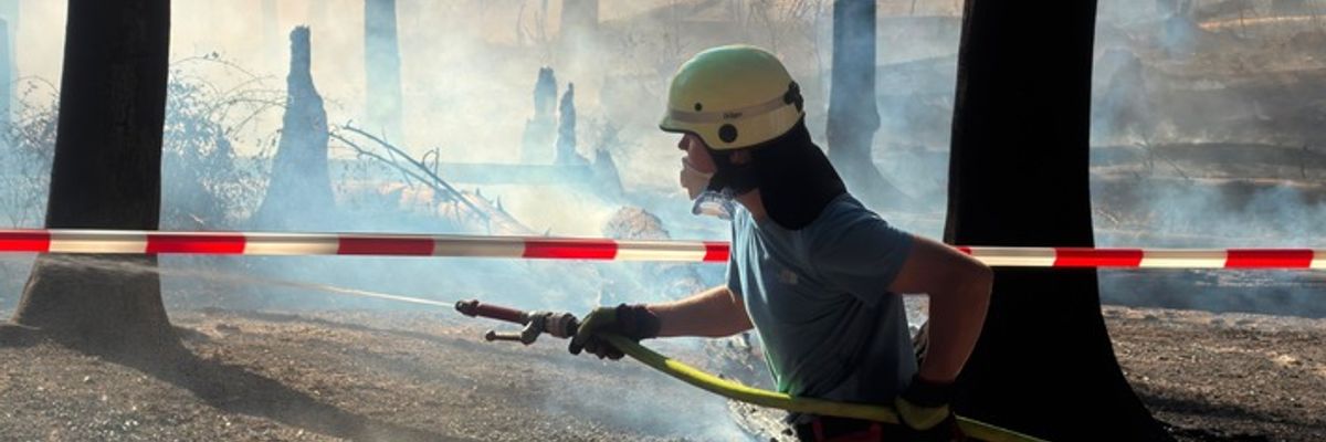 FW Kreis Soest: Waldbrand am Möhnesee / Feuerwehren aus dem Kreis Soest im Einsatz