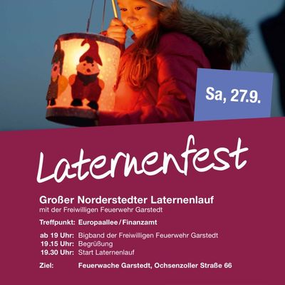 FW Norderstedt: Laternenumzug der Freiwilligen Feuerwehr Garstedt und des Herold Center Norderstedt