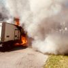 FW-E: Kleintransporter im Essener Südostviertel in Vollbrand