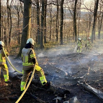 FW-MK: Waldbrand in Letmathe