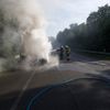 FW Kranenburg: Fahrzeug brennt auf B9 neu vollständig aus