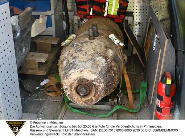 FW-M: Fliegerbombe erfolgreich entschärft (Moosach)