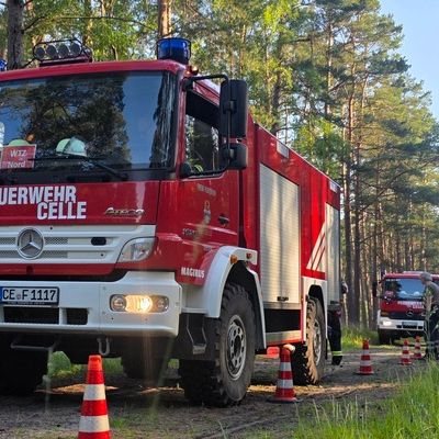 FW Celle: Waldbrandübung in Wolthausen