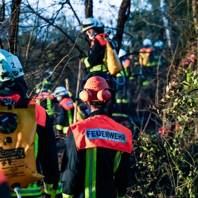 Feuerwehr MTK: Vegetationsbrand in Hattersheim nach rund 18 Stunden beendet - Brandwache musste in der Nacht weitere Brandnester ablöschen