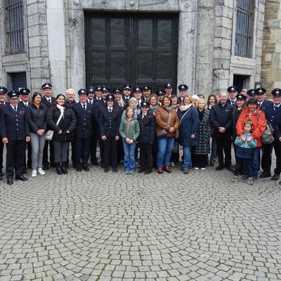 FW Tönisvorst: Musikzug der Freiwilligen Feuerwehr Tönisvorst begleitet Messe im Aachener Dom