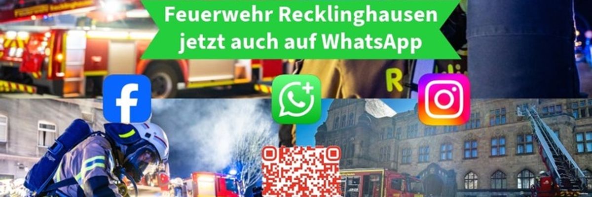 FW-RE: Start des WhatsApp-Kanals "Feuerwehr Recklinghausen" - Feuerwehr informiert jetzt auch direkt per Messenger