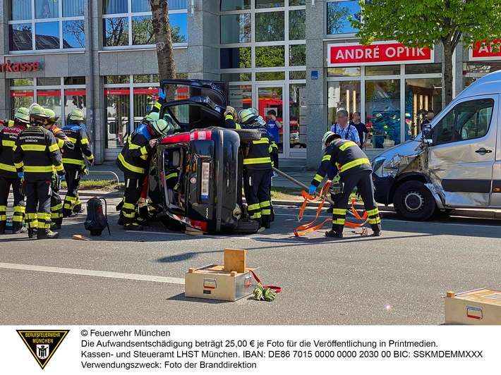 FW-M: Unfall mit mehreren Verletzten (Waldtrudering)