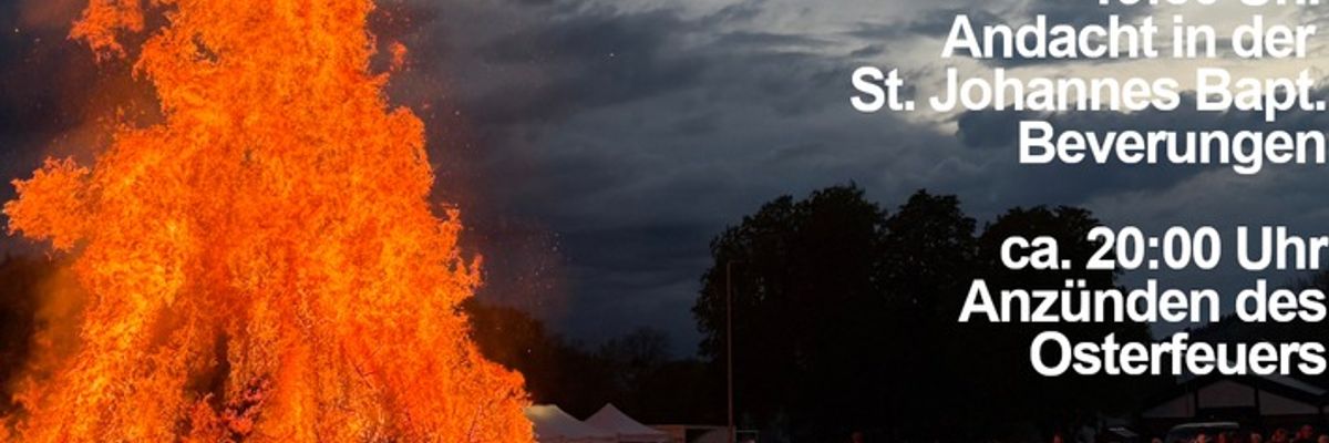 FW Beverungen: Osterfeuer 2026 in Beverungen / Traditionelles Brauchtum am Ostersonntag