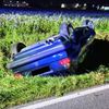 FW Ense: Verkehrsunfall - PKW auf Dach