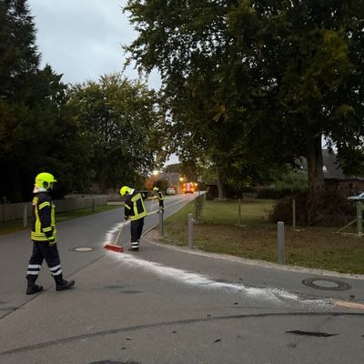 FW Flotwedel: 800 Meter lange Ölspur beschäftigt Feuerwehr in Neu-Schepelse