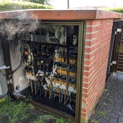 FW-KLE: Elektrobrand in einer Trafostation